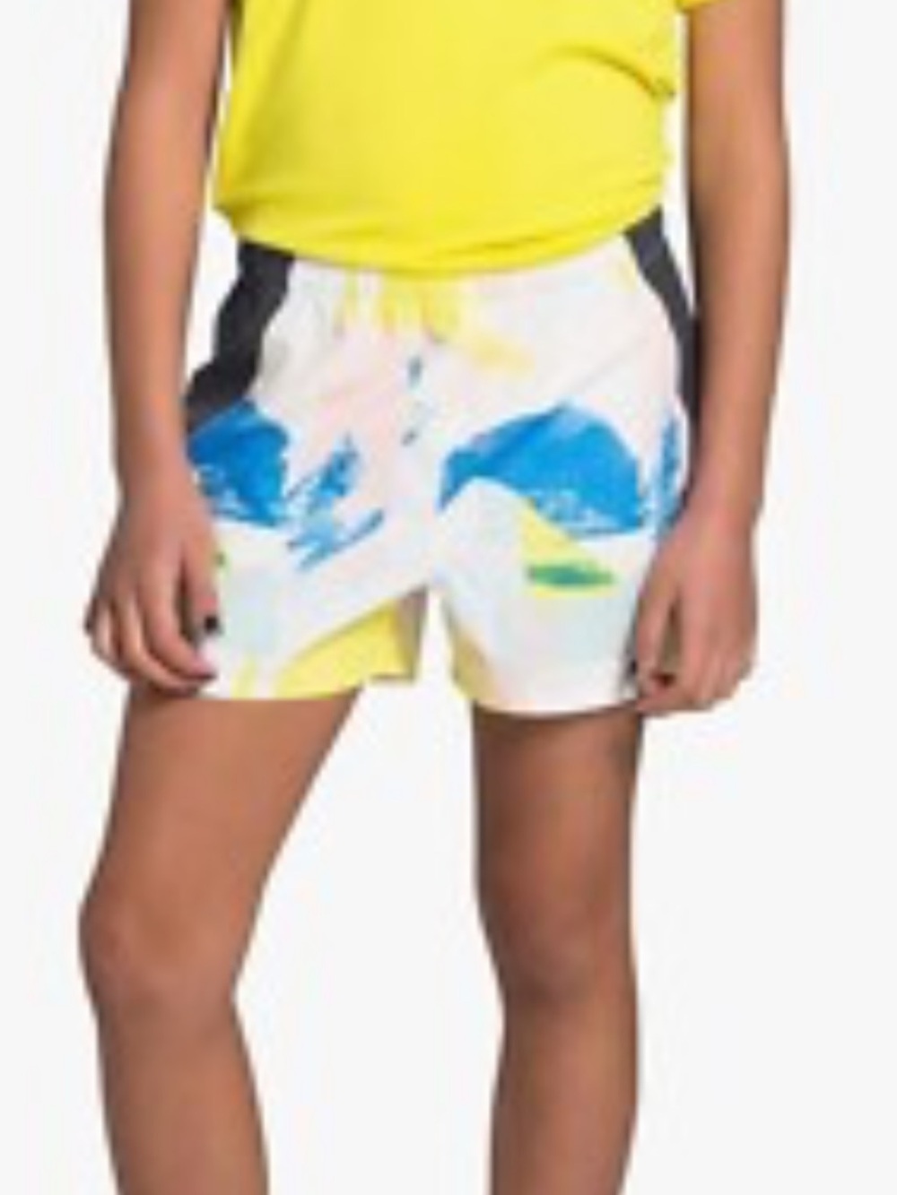 The North Face Girls Class V White Geo Brush Print Water Shorts Size L